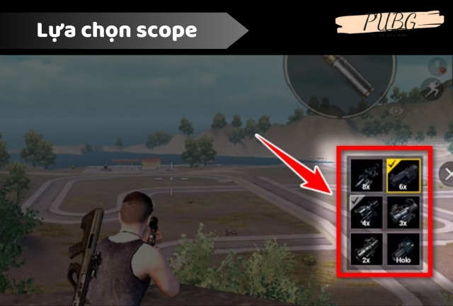 Cách bật đổi scope nhanh pubg mobile